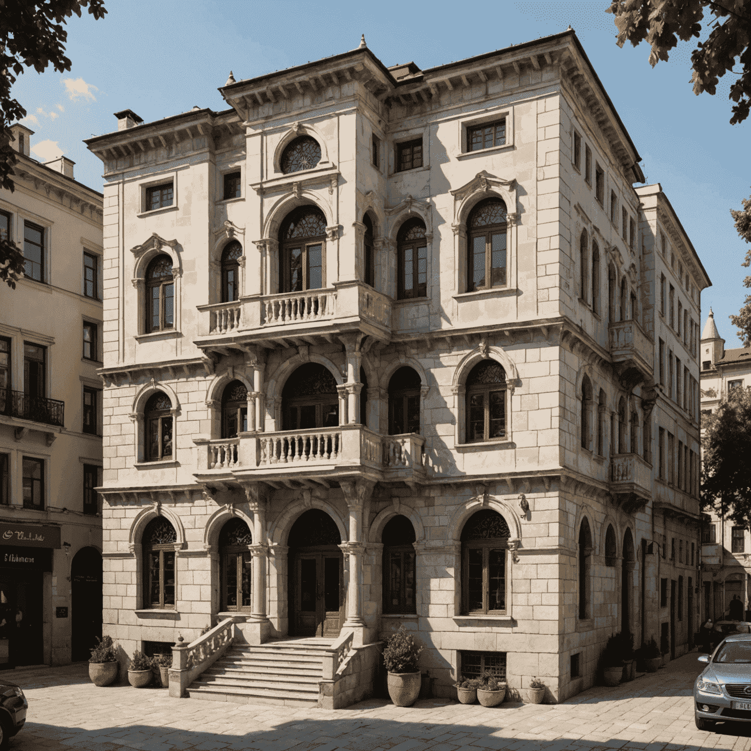 İstanbul'da restore edilen Osmanlı dönemi bir binanın gösterimi: yenilenmiş cephe, güçlendirilmiş temeller ve modern iç mekan düzenlemeleri